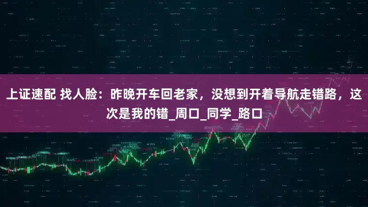 上证速配 找人脸：昨晚开车回老家，没想到开着导航走错路，这次是我的错_周口_同学_路口