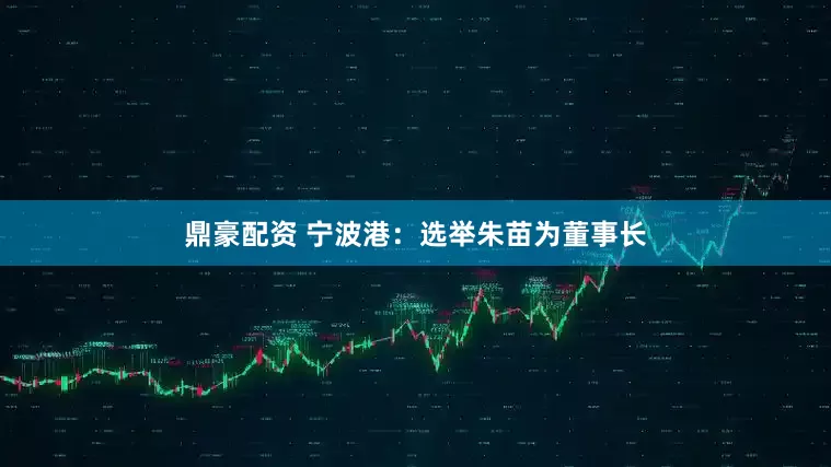 鼎豪配资 宁波港：选举朱苗为董事长